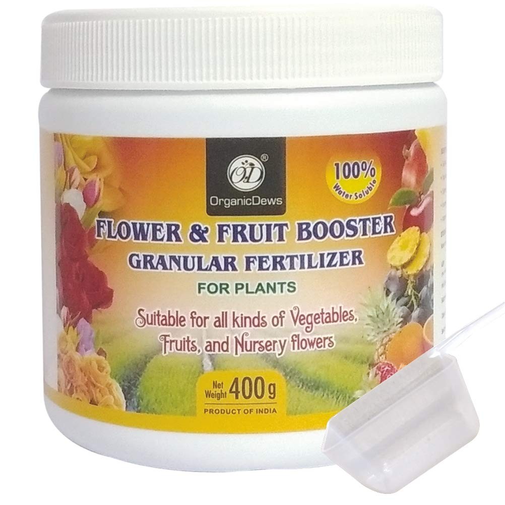 OrganicDews Flower and Fruit Booster Granular Fertilizer for Plants 400 g